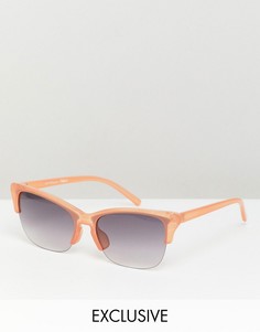 Солнцезащитные очки в стиле ретро Reclaimed Vintage Inspired - Коричневый