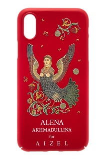 Красный чехол для iPhone X Russian Essentials