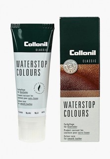 Крем для обуви Collonil Waterstop Colours, синий, для гладкой кожи, 75 мл.