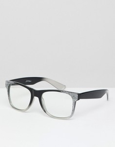 Очки с прозрачными стеклами Jeepers Peepers - Черный