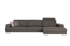 Диван quattro (sits) серый 310x78x155 см.