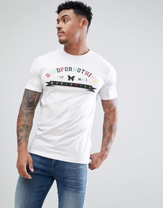 Белая облегающая футболка с принтом логотипа Good For Nothing - Белый