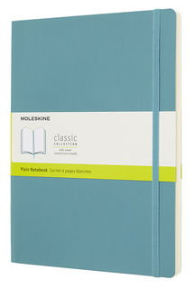 Блокнот Moleskine CLASSIC SOFT XLarge 190х250мм 192стр. нелинованный мягкая обложка голубой [qp623b35]