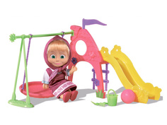 Кукла Simba Маша с детской игровой площадкой 9301816