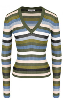 Пуловер с V-образным вырезом в полоску Altuzarra
