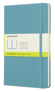 Блокнот Moleskine CLASSIC Large 130х210мм 240стр. нелинованный твердая обложка голубой [qp062b35]