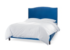 Мягкая кровать icon 200*200 (myfurnish) синий 216.0x130x212 см.