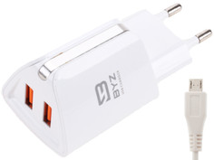 Зарядное устройство BYZ ZL-750 с кабелем MicroUSB White