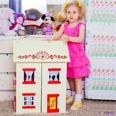 PAREMO Игрушечный кукольный домик София с 15 предметами мебели (PD115-02)