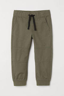 Хлопковые брюки на резинке H&M