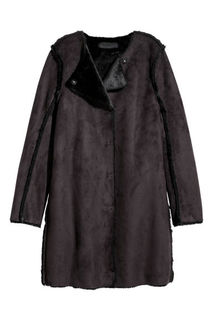 Пальто из искусственной замши H&M
