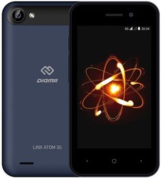 Мобильный телефон Digma Linx Atom 3G (темно-синий)