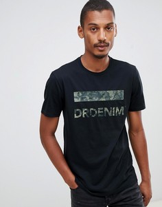 Черная футболка с логотипом Dr Denim Patrick - Черный