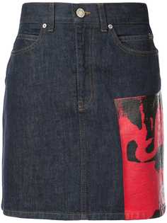 джинсовая мини-юбка с принтом Calvin Klein 205W39nyc