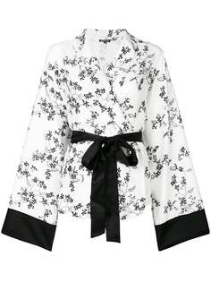 блузка-кимоно с цветочным рисунком Ann Demeulemeester