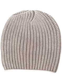 ribbed knit beanie hat Iris Von Arnim