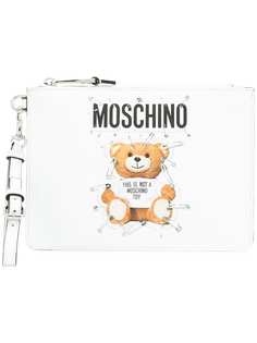 teddy bear clutch bag Moschino