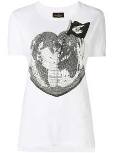 футболка с принтом 'Heart World' Vivienne Westwood Anglomania 