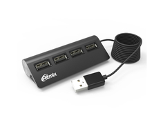 Хаб USB Ritmix CR-2400 USB 4-ports Black