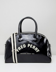 Классическая черная дорожная сумка с ручками Fred Perry - Черный