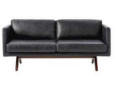 Двухместный диван turella (icon designe) черный 170x76x92 см.