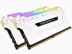 Модуль памяти Corsair Vengeance RGB Pro DDR4 DIMM 3000MHz PC4-24000 CL15 - 16Gb KIT (2x8Gb) White CMW16GX4M2C3000C15W