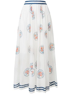 длинная юбка с цветочными мотивами Philosophy Di Lorenzo Serafini