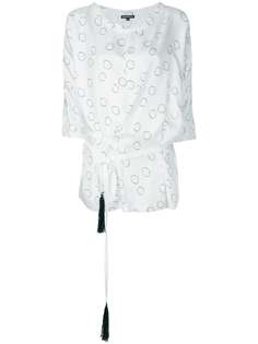 асимметричная блузка с принтом Ann Demeulemeester