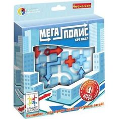 Логическая игра Bondibon Мегаполис- GPS пазл арт SG 470 RU