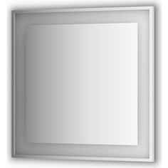 Зеркало в багетной раме поворотное Evoform Ledside со светильником 26,5 W 90x90 см (BY 2211)