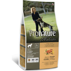 Сухой корм Pronature Holistic Adult Dog No Grain Duck & Orange Formula беззерновой c уткой и апельсином для собак всех пород 13,6кг (102.2002)