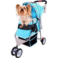 Коляска Ibiyaya New I-Cute Pet Buggy голубая для собак (FS1101S-DB)