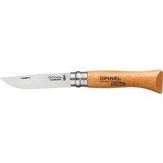 Нож складной Opinel №6 VRN Carbon Tradition (карбоновая сталь, рукоять бук, длина клинка 7 см)