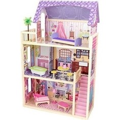 KidKraft Домик из дерева для кукол 30 см, с мебелью 10 предметов, Кайла (Kayla dollhouse) (65092_KE)