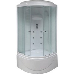 Душевая кабина Royal Bath 100х100х217 стекло белое/шиншилла (RB100BK3-WC)