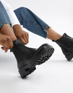 Черные кожаные ботинки челси на массивной подошве Vagabond Kenova - Черный