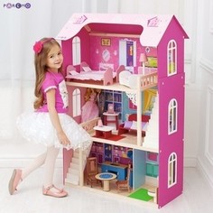 PAREMO Кукольный домик для Барби Вдохновение (16 предметов мебели, 2 лестницы) (PD315)