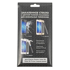 Защитное стекло для экрана DF xiColor-17 для Xiaomi Redmi Note 5A, 1 шт, черный [df xicolor-17 (black)]