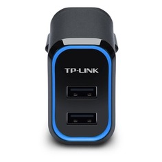 Сетевое зарядное устройство TP-LINK UP220, 2xUSB, 4A, черный