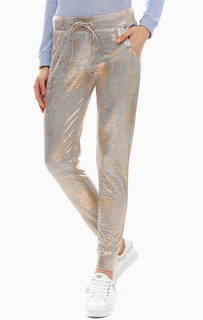 Золотистые брюки джоггеры с двумя карманами Met