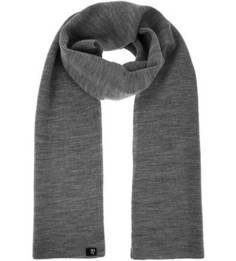 Серый трикотажный шарф Tom Tailor Denim