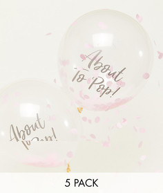 Воздушные шары с надписью Baby Shower Ginger Ray - Мульти