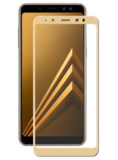 Аксессуар Защитное стекло для Samsung Galaxy A8 Plus 2018 Ubik 5D Gold