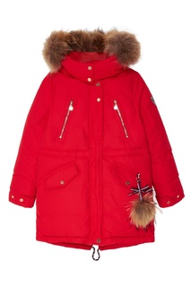 Красная удлиненная куртка Junior Republic