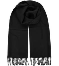 Шерстяной шарф черного цвета Karl Lagerfeld