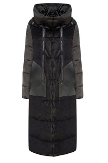 Утепленное пальто камуфляжной расцветки Mila Marsel