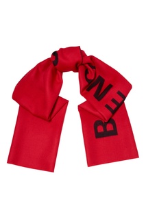 Красно-черный двухсторонний шарф с логотипом Balenciaga Man