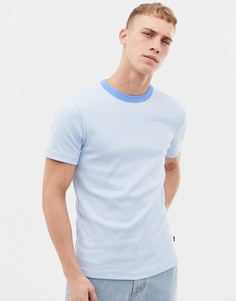 Синяя приталенная футболка с круглым вырезом Tiger of Sweden Jeans - Синий