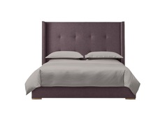 Мягкая кровать greystone 200*200 (myfurnish) фиолетовый 226.0x130x212 см.