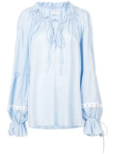 Marquesalmeida присборенная блузка в стиле оверсайз